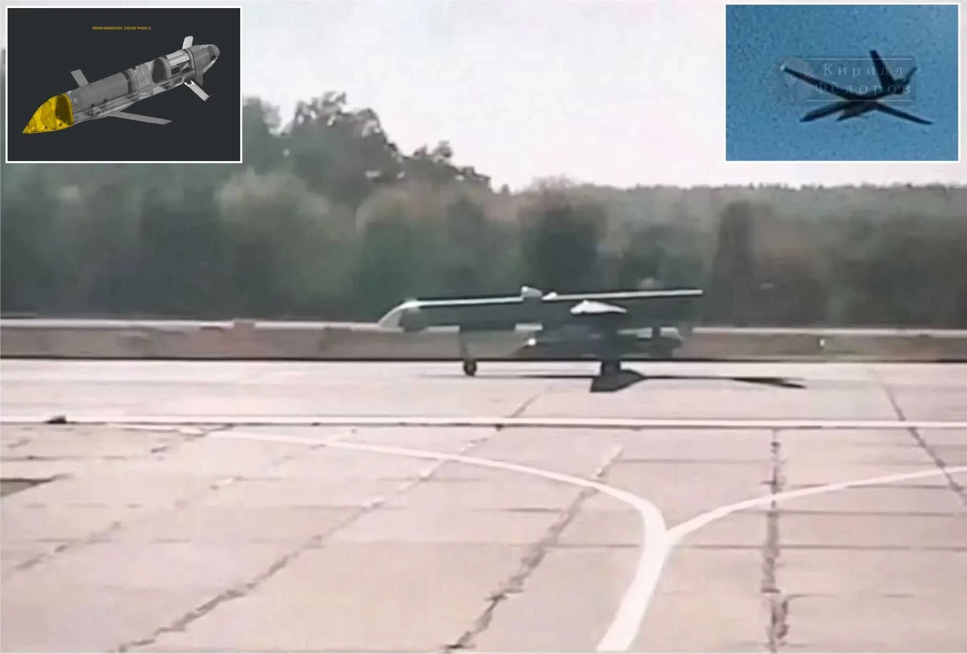 UAV Orion mang theo tên lửa S8000 Banderol
