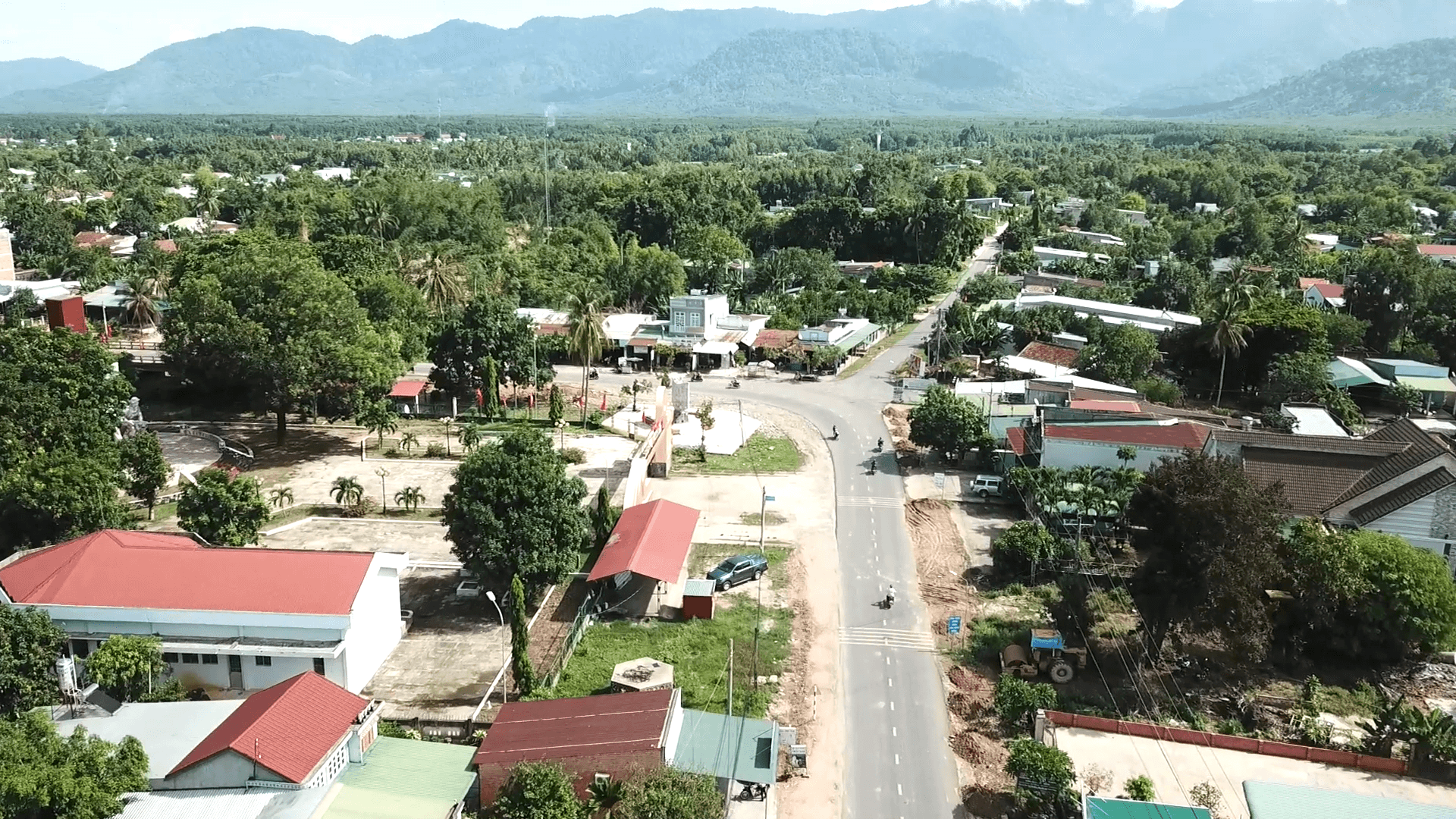 Một góc xã Bắc Ruộng nhìn từ trên cao