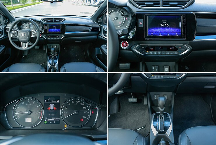 Khoang lái Honda BR-V 2026 bố trí khoa học với táp-lô gọn gàng