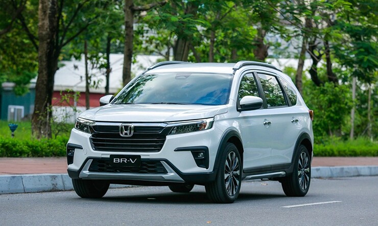 Ngoại hình Honda BR-V 2026 mang phom dáng cứng cáp của xe SUV