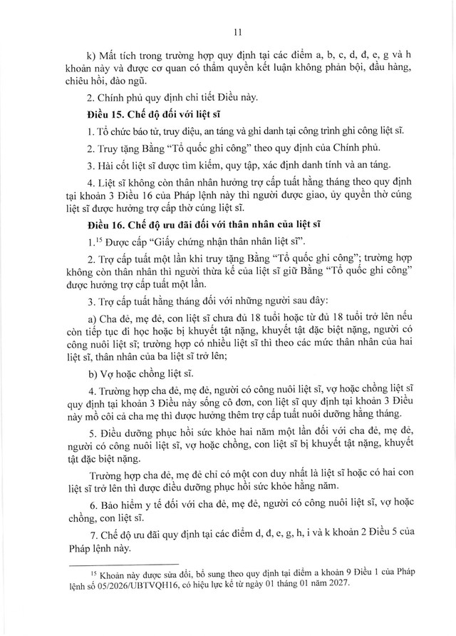 PHÁP LỆNH ƯU ĐÃI NGƯỜI CÓ CÔNG VỚI CÁCH MẠNG- Ảnh 12.