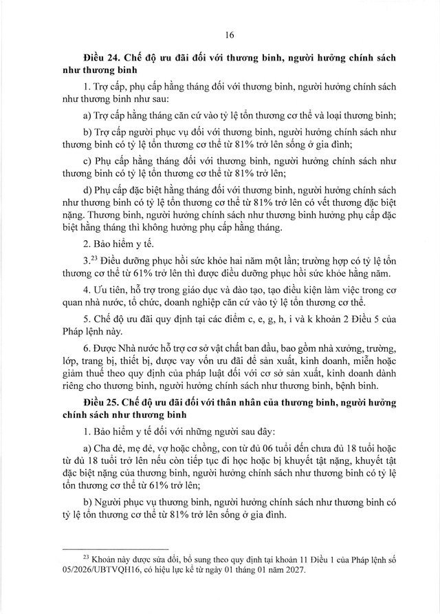 PHÁP LỆNH ƯU ĐÃI NGƯỜI CÓ CÔNG VỚI CÁCH MẠNG- Ảnh 17.