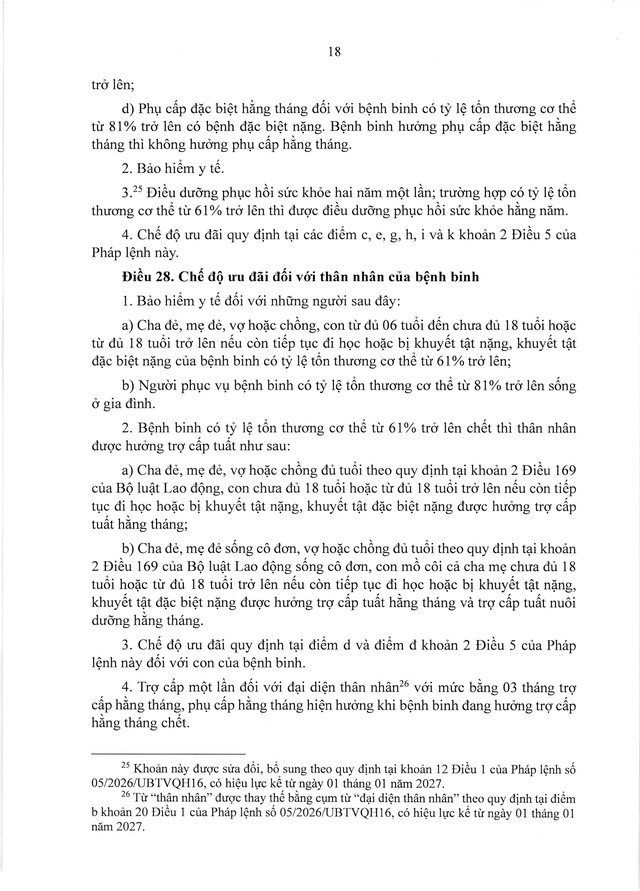 PHÁP LỆNH ƯU ĐÃI NGƯỜI CÓ CÔNG VỚI CÁCH MẠNG- Ảnh 19.