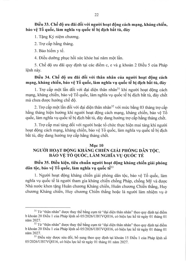 PHÁP LỆNH ƯU ĐÃI NGƯỜI CÓ CÔNG VỚI CÁCH MẠNG- Ảnh 23.