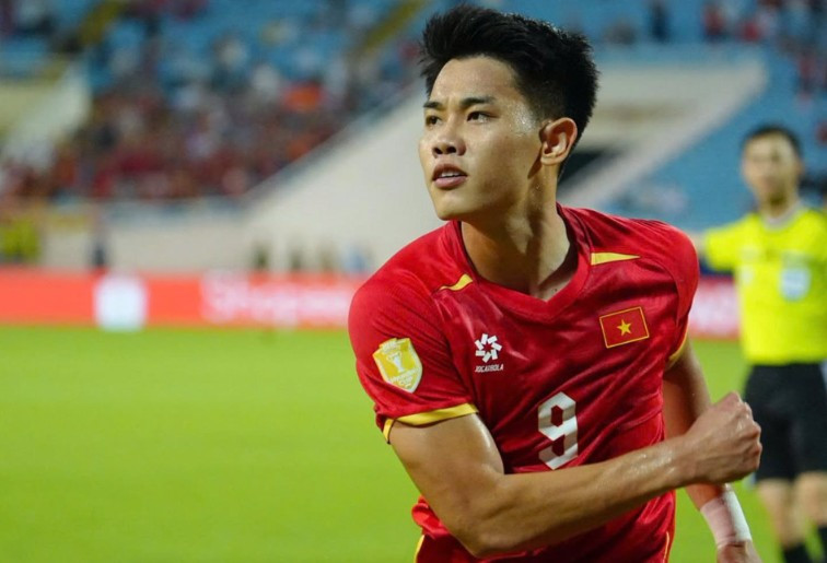 Đình Bắc đang dẫn đầu danh sách Vua phá lưới ASEAN Cup 2026. Ảnh: CLB Công an Hà Nội.