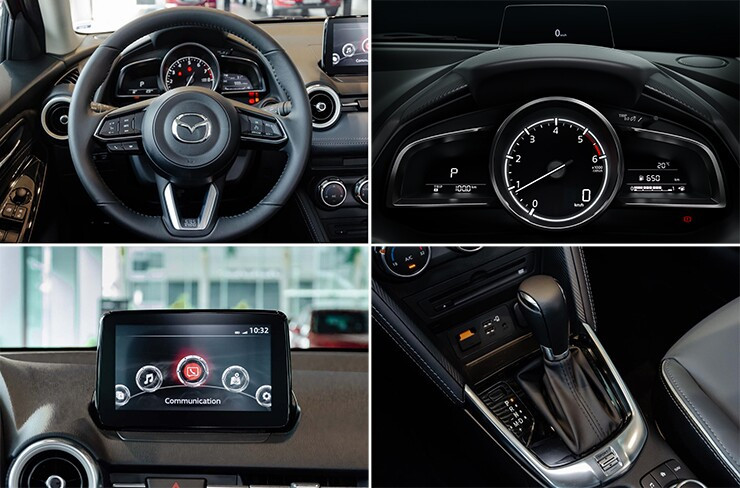 Không gian hàng ghế của Mazda2 2026