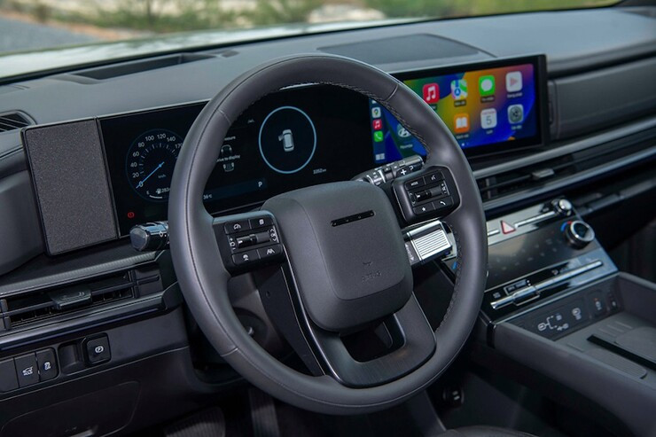 H&agrave;ng ghế sau rộng r&atilde;i tr&ecirc;n Hyundai Santa Fe 2026