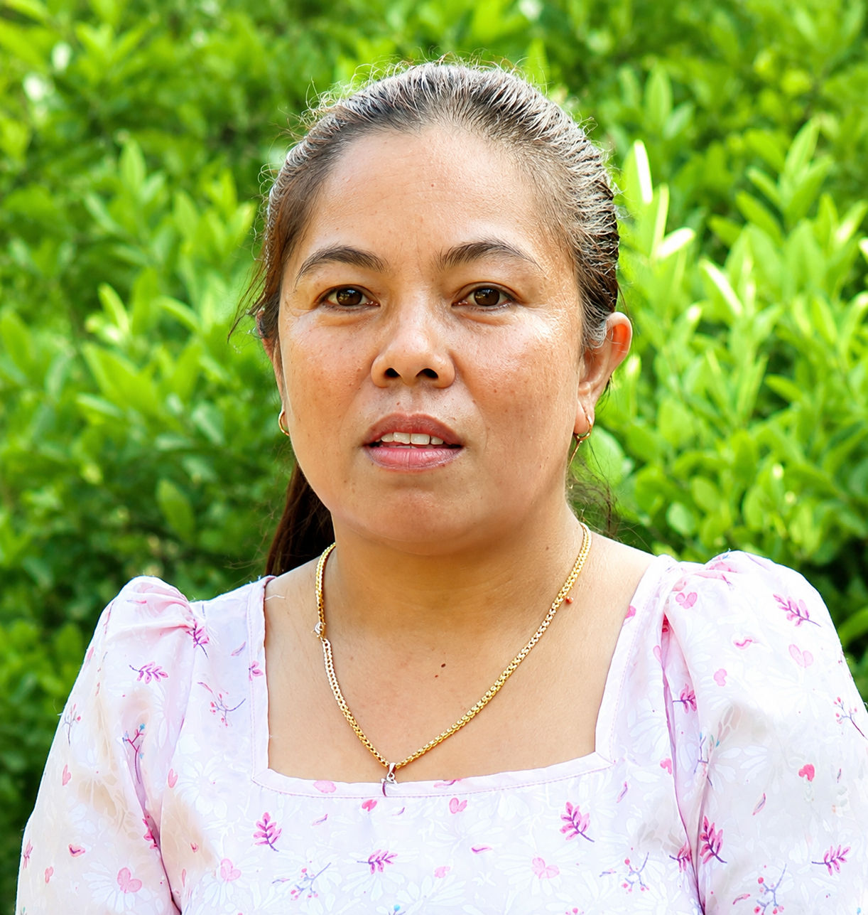 Chân Dung chị Thông Thị Kim Trung, Chi hội trưởng Chi hội Phụ nữ thôn Lâm Giang, xã Hàm Thuận Bắc