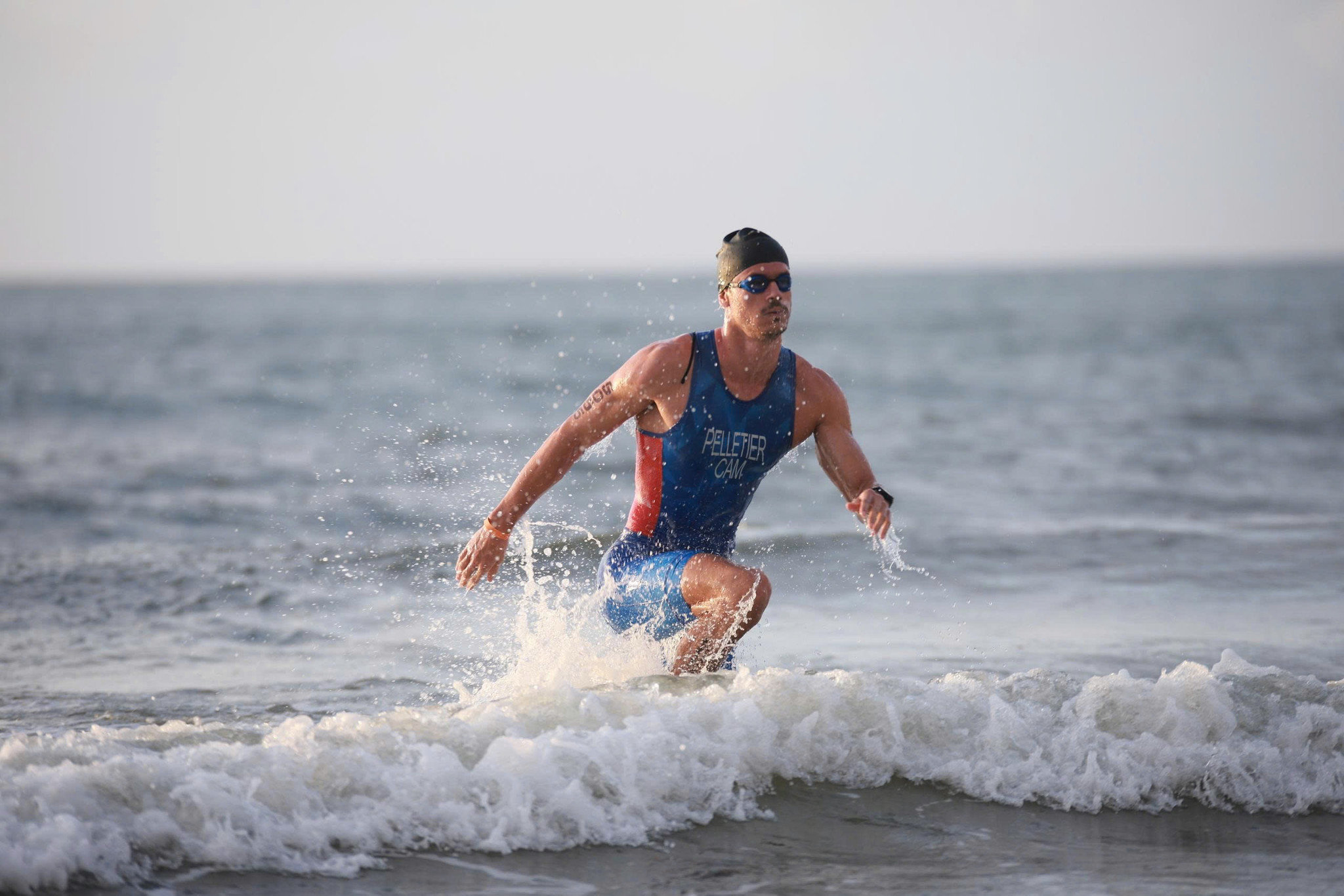 A French-Cambodian athlete competes in the triathlon