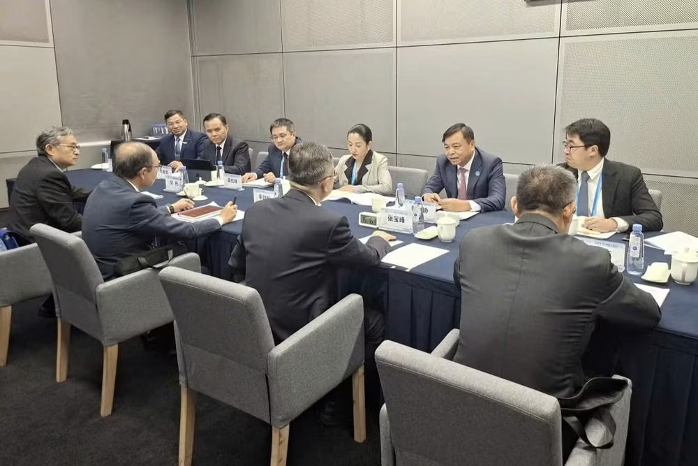 Buổi làm việc giữa đoàn công tác Bộ Nông nghiệp và Môi trường và Tổng cục Hải quan Trung Quốc (GACC) ngày 20/8. (Ảnh: CT. Bộ NNMT cung cấp) 32d37452-521d-4dfa-850e-1324596861e8.jpg