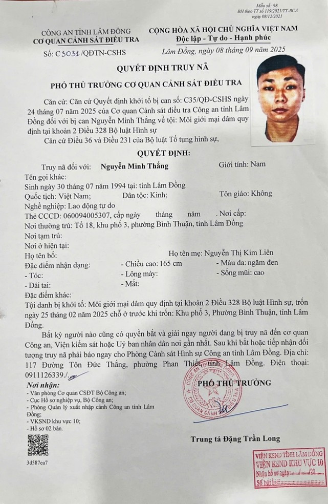 truy nã đối tượng môi giới mại dâm2