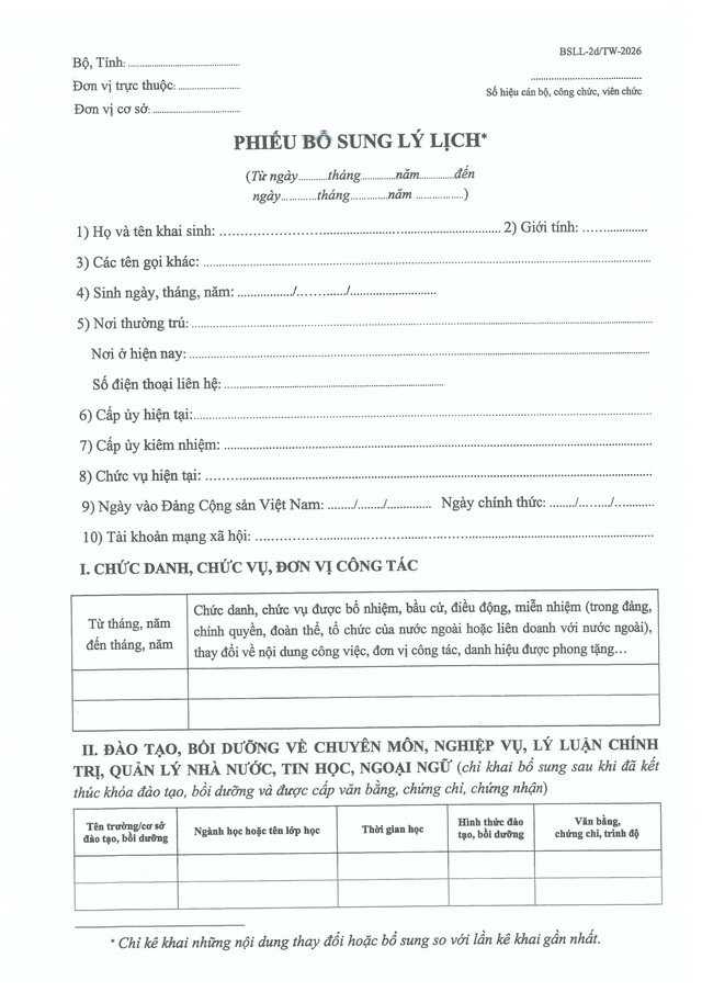 Quy định số 211-QĐ/TW về quản lý hồ sơ cán bộ- Ảnh 48.