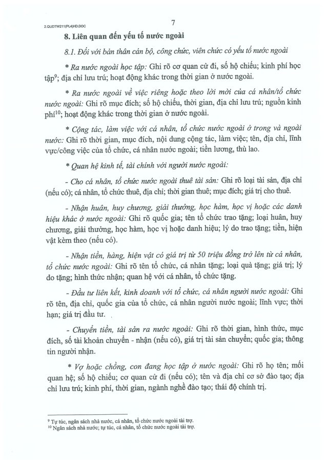 Quy định số 211-QĐ/TW về quản lý hồ sơ cán bộ- Ảnh 57.