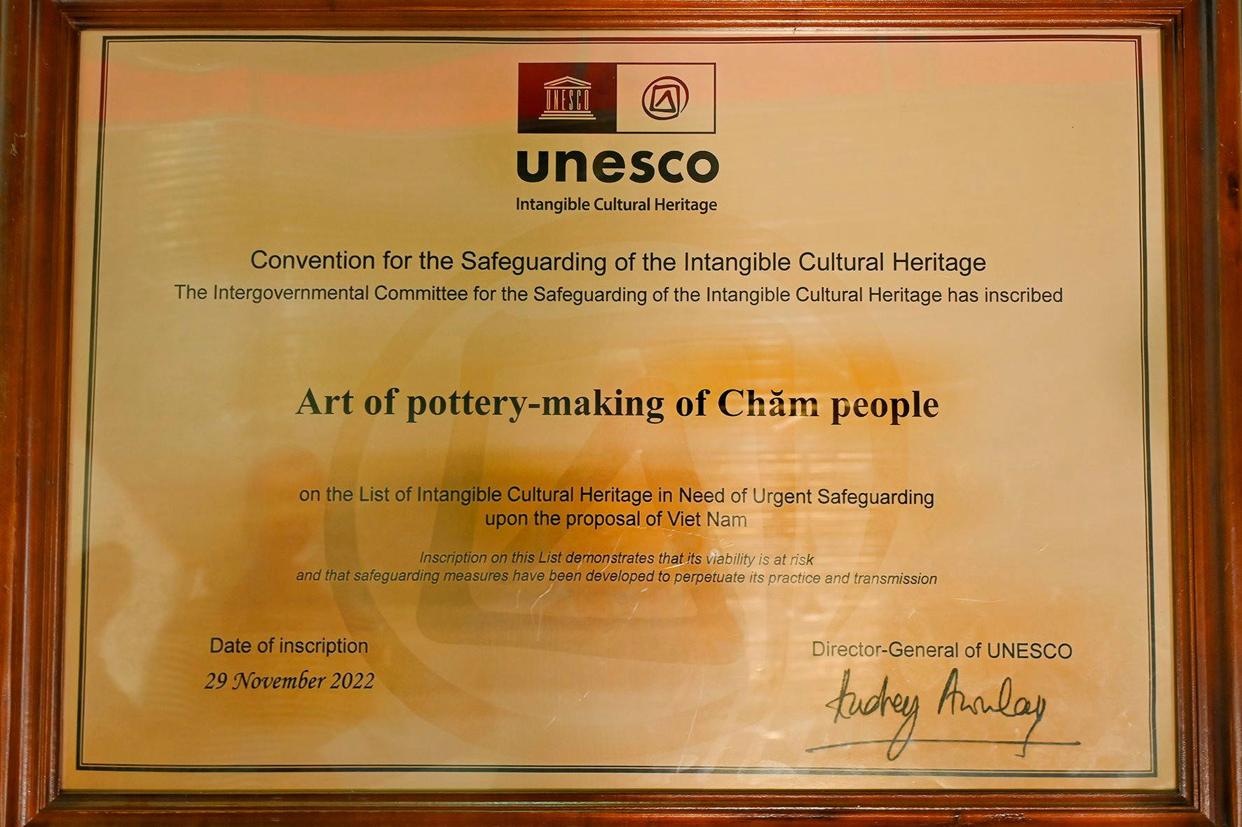 Nghề gốm truyền thống của người Chăm” được UNESCO ghi danh