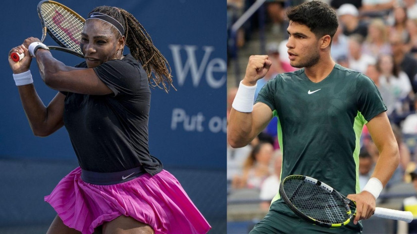 Carlos Alcaraz và Serena Williams tại US Open