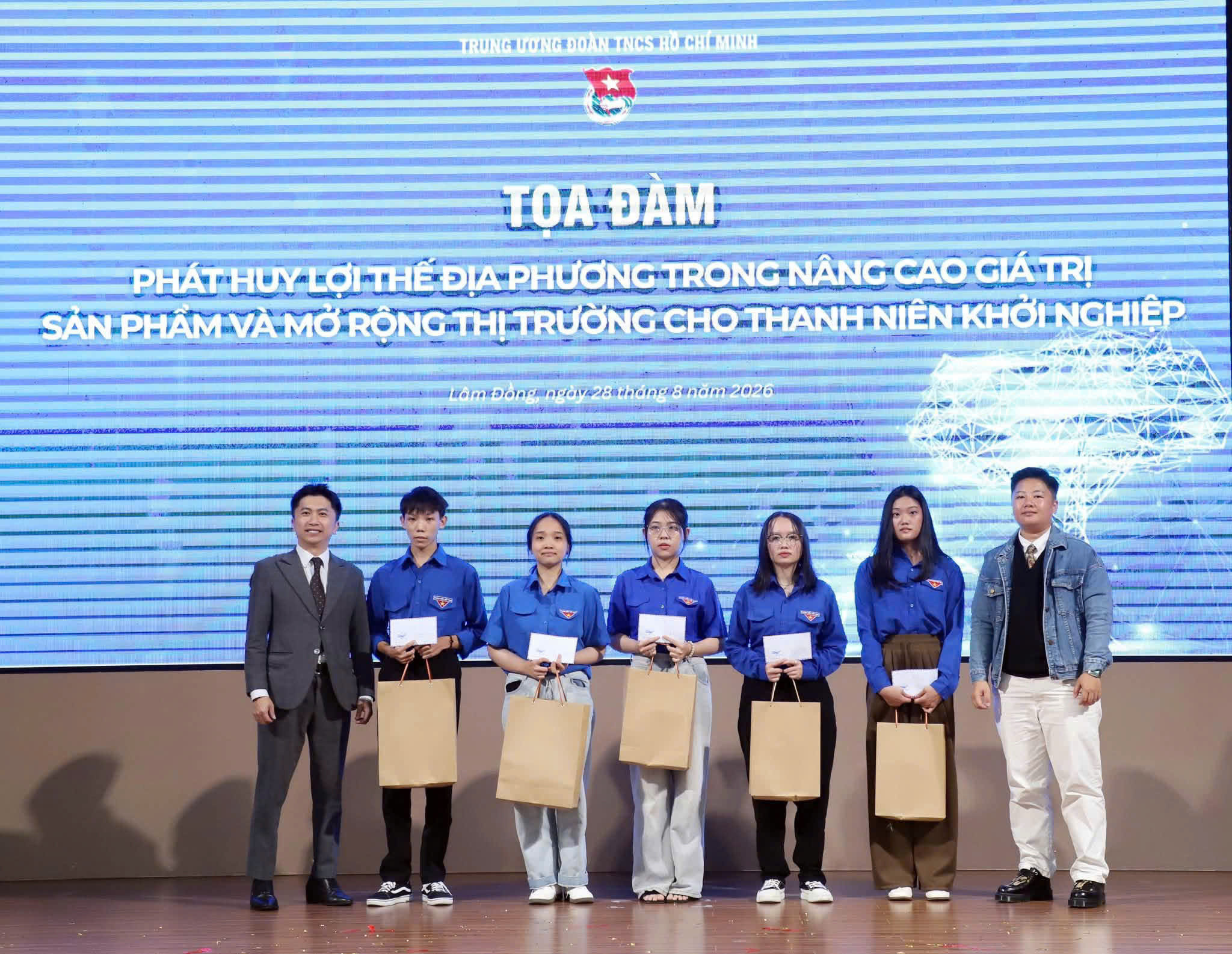 Scholarships are presented to students of Yersin University of Da Lat