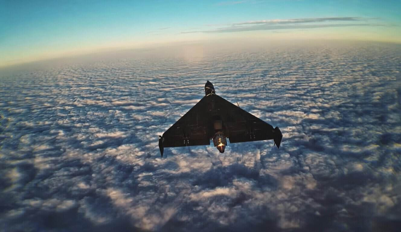 Drone Geran phản lực của Nga trong tầm ngắm của một UAV đánh chặn Ukraine