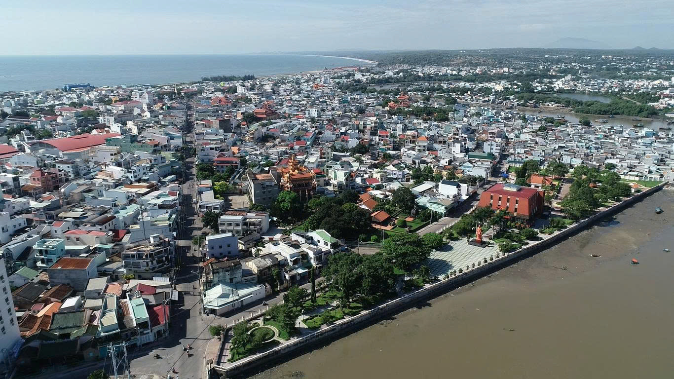 An aerial view of Ho Chi Minh Museum Binh Thuan