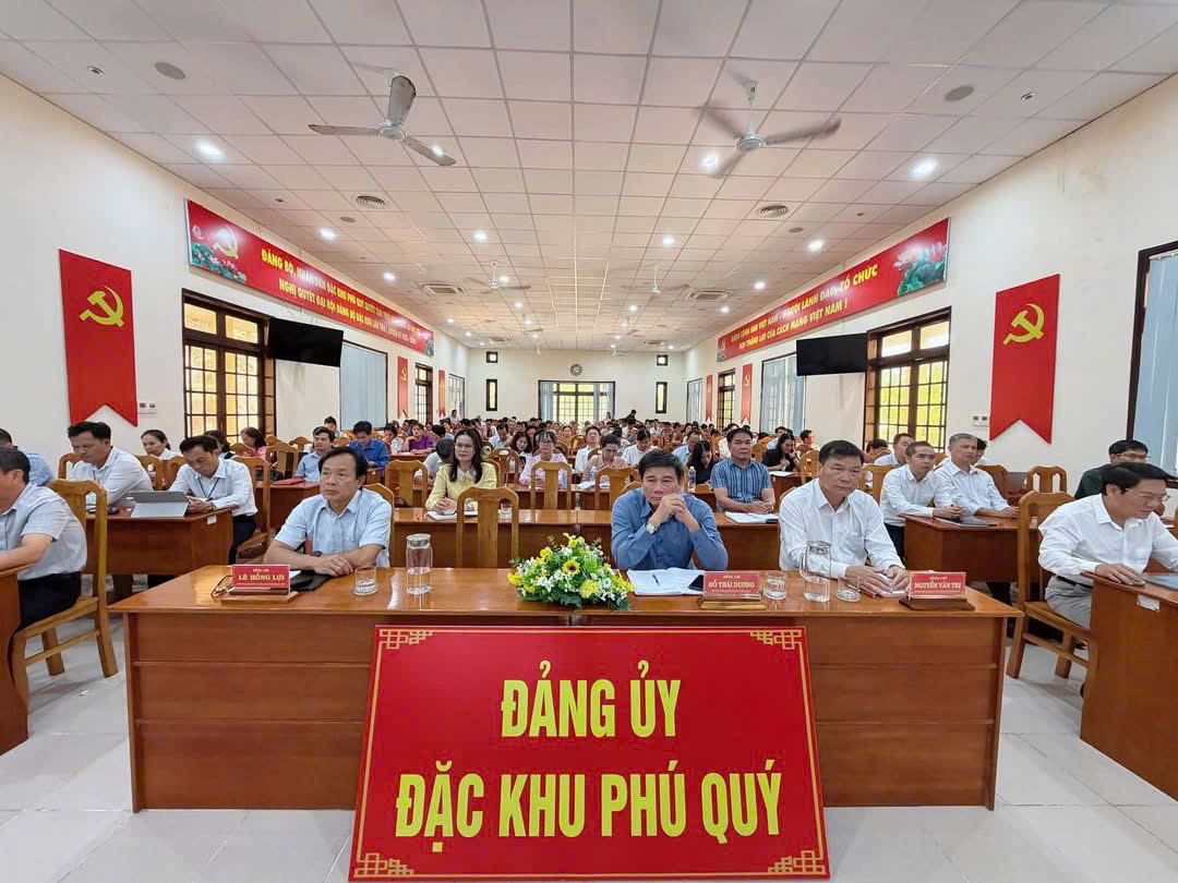 Đặc khu Phú Quý tham gia Hội nghị Quán triệt toàn quốc 