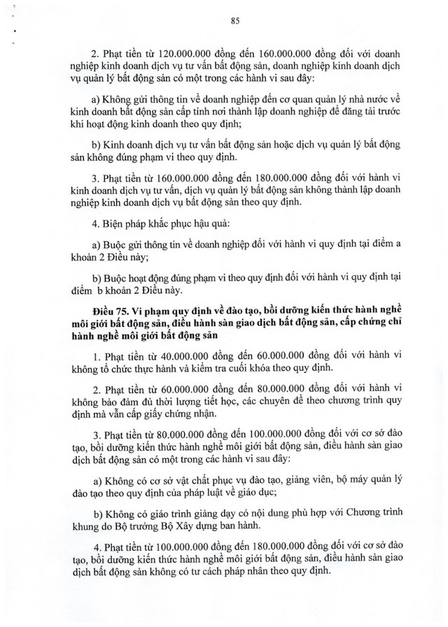 Nghị định số 339/2026/NĐ-CP quy định xử phạt vi phạm hành chính trong lĩnh vực xây dựng, quản lý công trình hạ tầng kỹ thuật, quản lý, phát triển nhà, kinh doanh bất động sản- Ảnh 85.
