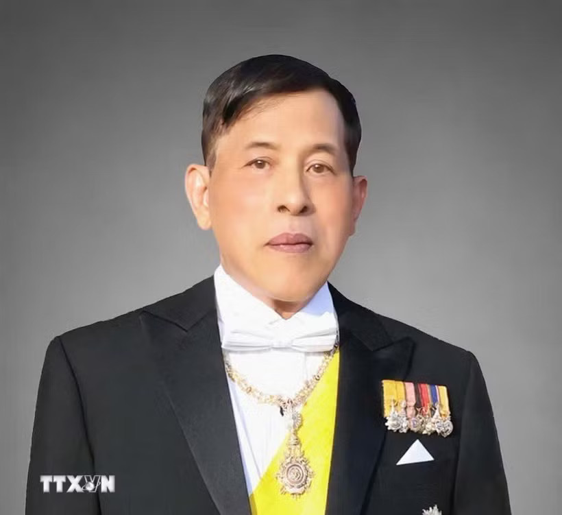 Nhà Vua Vương quốc Thái Lan Maha Vajiralongkorn Phra Vajiraklaochaoyuhua. (Ảnh: TTXVN phát)