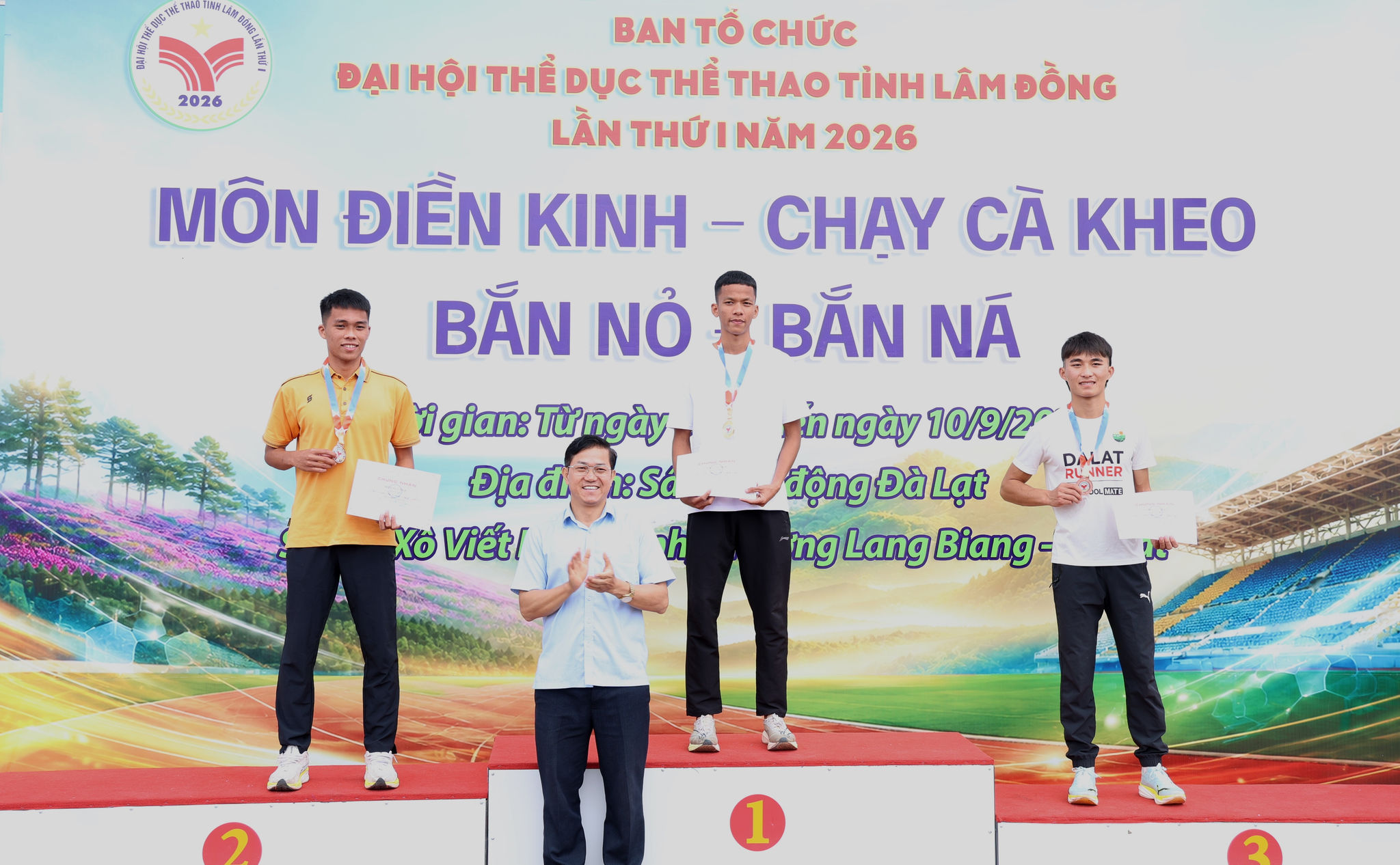 Các VĐV đạt giải ở nội dung 1.500m