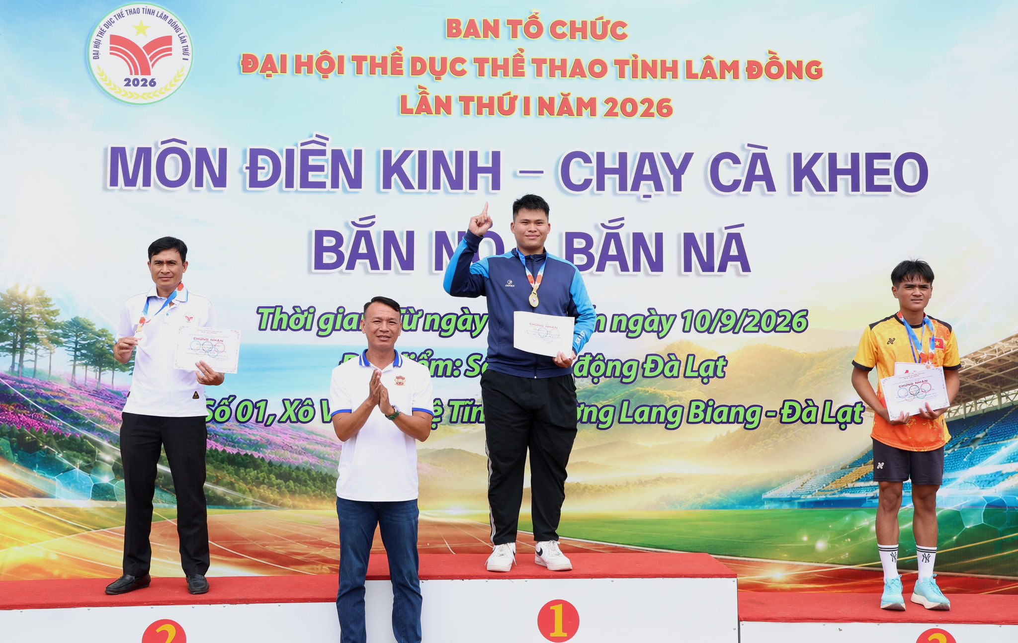 Các VĐV đạt giải ở nội dung Cử tạ