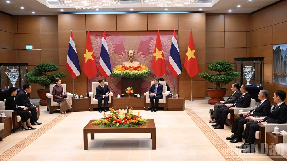 Quang cảnh cuộc hội kiến. (Ảnh: TRẦN HẢI)
