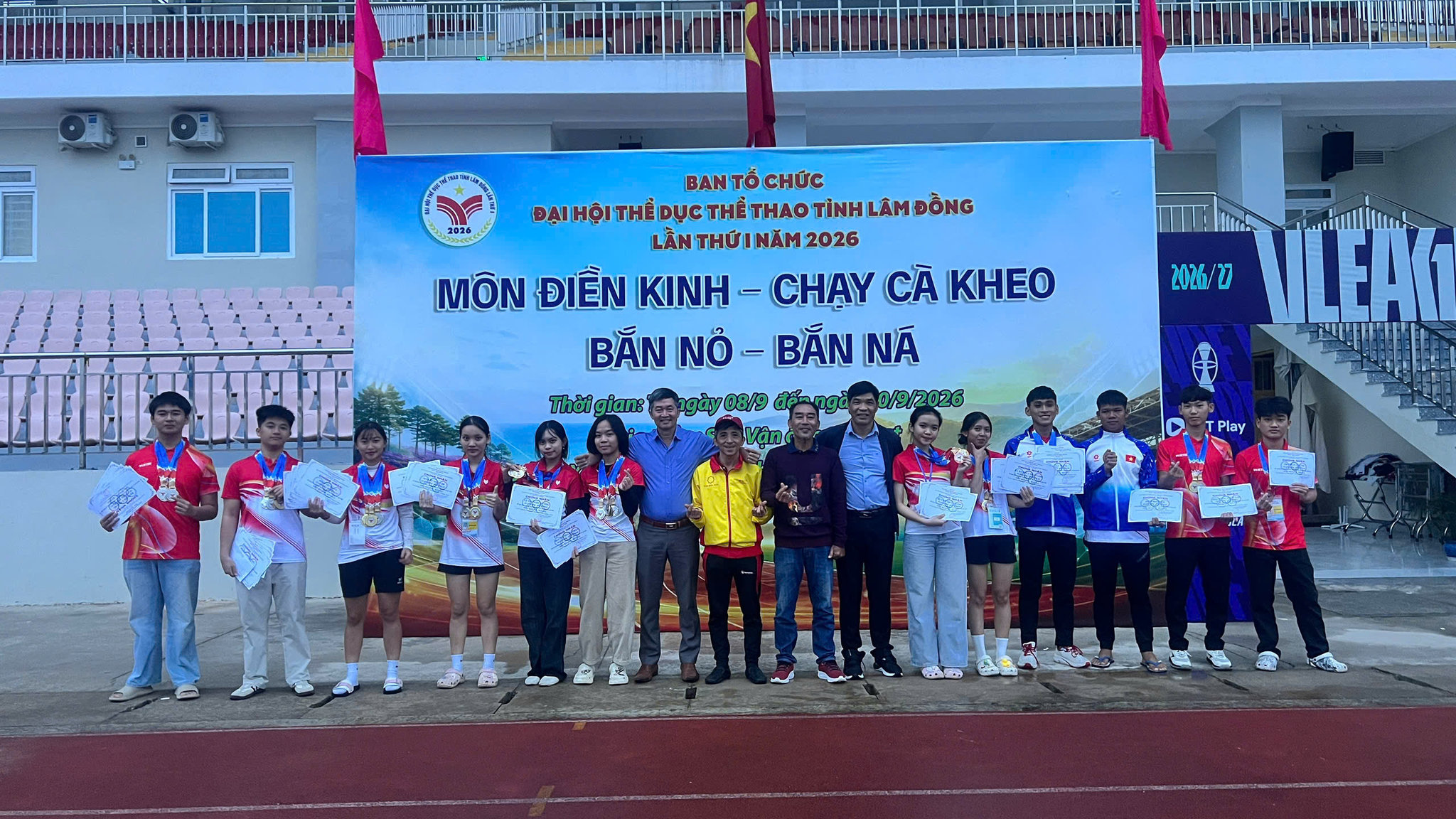 Đội tuyển bắn bỏ- bắn ná ngành giáo dục Lâm Đồng