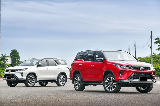Ngoại h&igrave;nh tổng thể của d&ograve;ng SUV Toyota Fortuner