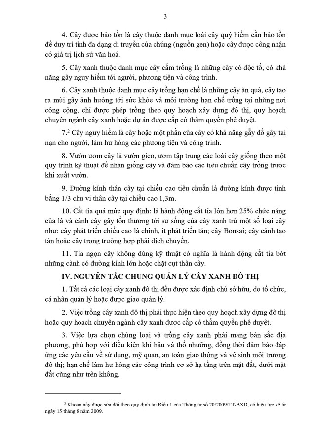 Thông tư hướng dẫn quản lý cây xanh đô thị- Ảnh 3.