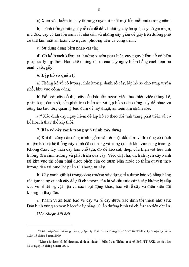 Thông tư hướng dẫn quản lý cây xanh đô thị- Ảnh 8.