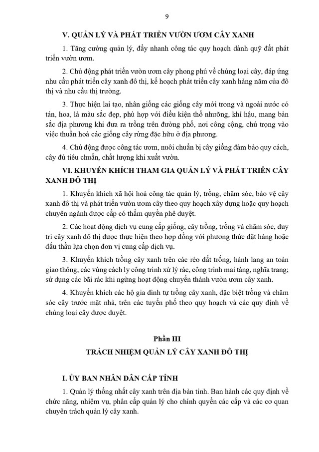 Thông tư hướng dẫn quản lý cây xanh đô thị- Ảnh 9.