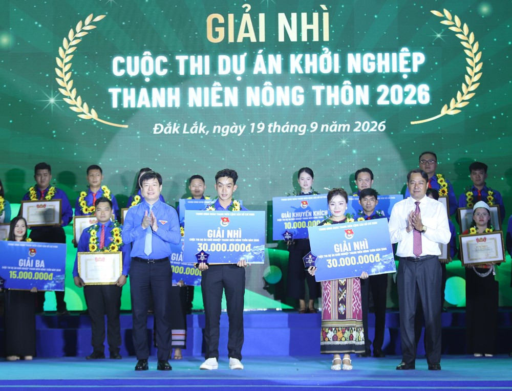 Dự án Nông Lạc của thanh niên Lâm Đồng giành giải Nhì tại Cuộc thi Dự án Khởi nghiệp thanh niên nông thôn năm 2026.