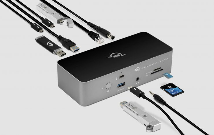 Sơ đồ các cổng kết nối trên OWC Thunderbolt 5 Dock