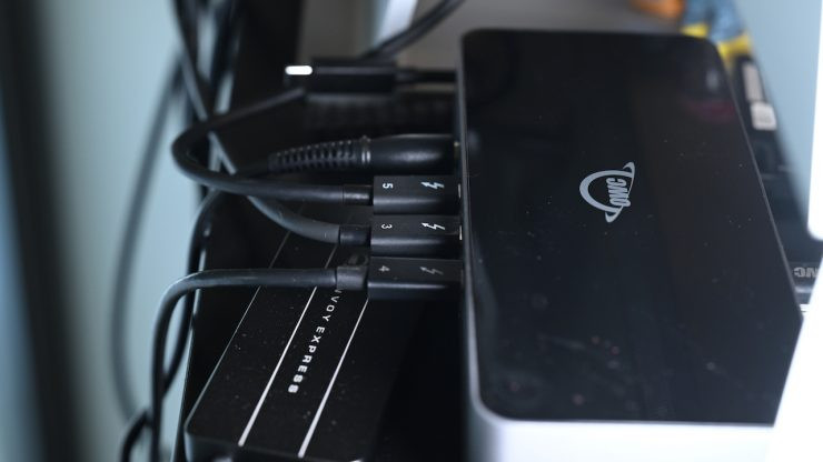 Thử nghiệm kết nối nhiều thiết bị với OWC Thunderbolt 5 Dock
