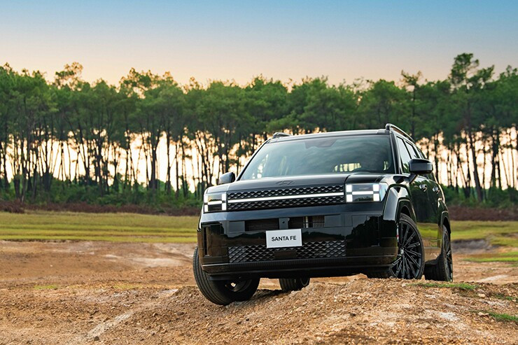 Thiết kế đầu xe Hyundai Santa Fe