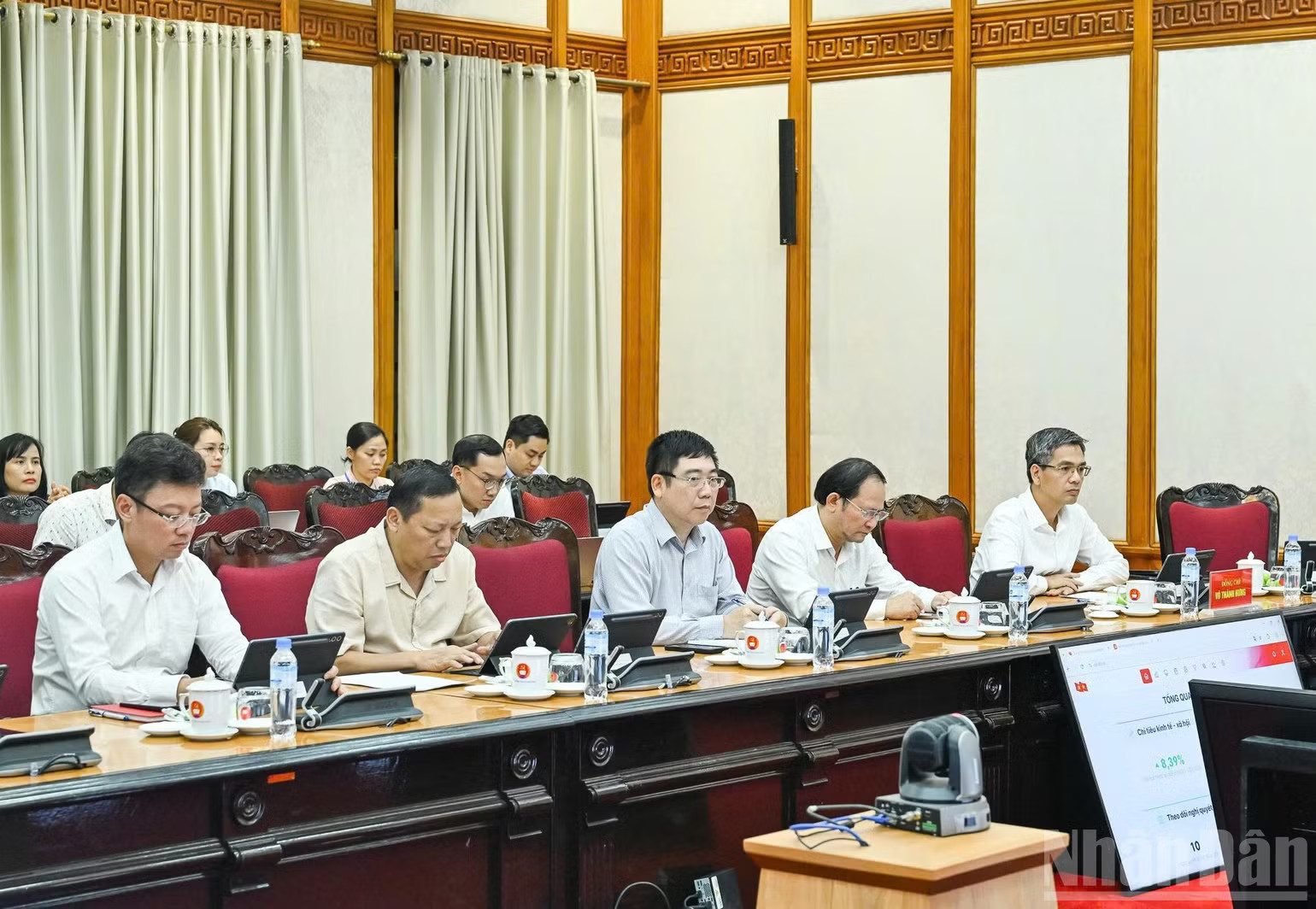 Các đại biểu dự cuộc làm việc. (Ảnh: DUY LINH) ndo_br_1790156084868-5015684456111584091-5015684456111584091-h.jpg