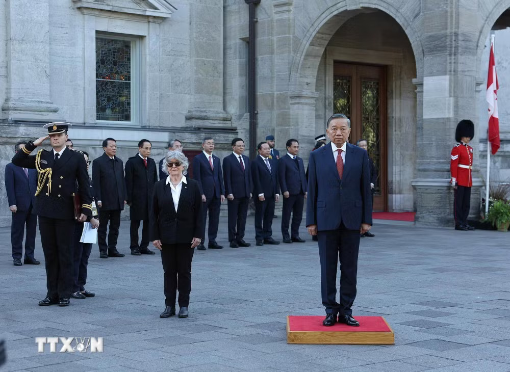 Lễ đón Tổng Bí thư, Chủ tịch nước Tô Lâm thăm cấp Nhà nước tới Canada- Ảnh 2.