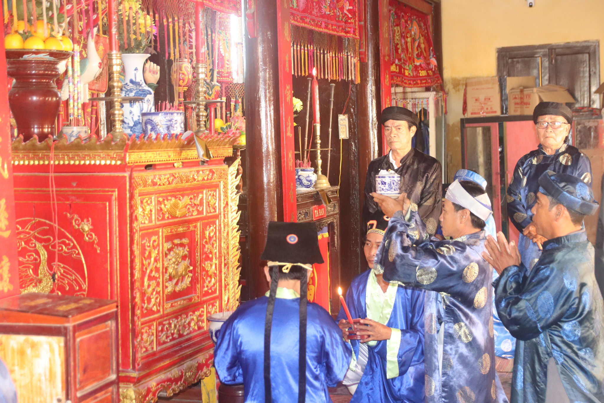 Nghi thức cúng Lễ tế thu tại Đình làng Tú Luông