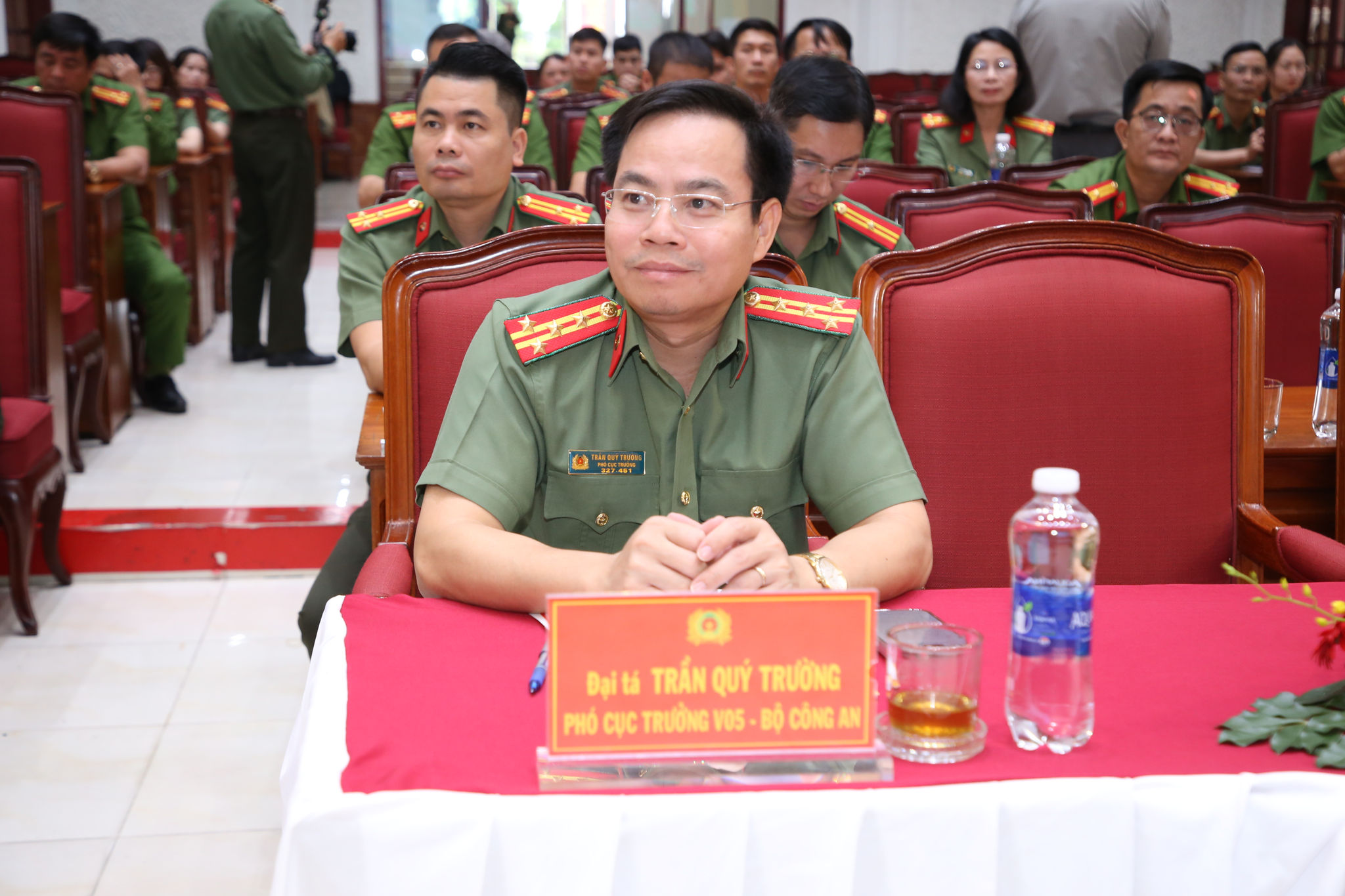 Đại tá Trần Quý Trường, Phó Cục trưởng, Cục Xây dựng phong trào bảo vệ ANTQ, Bộ Công an tham dự hội nghị