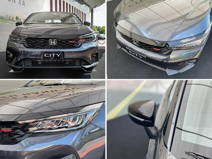 Thiết kế thân xe Honda City với đường gân dập nổi