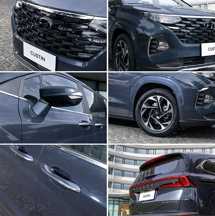 Thân xe và mâm xe Hyundai Custin