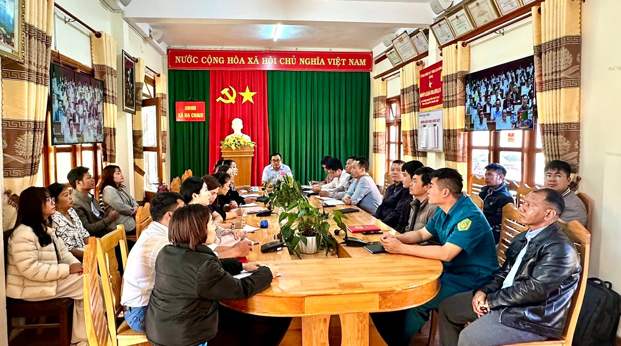 Hội nghị được kết nối đến điểm cầu các xã vùng dân tộc thiểu số trên địa bàn tỉnh