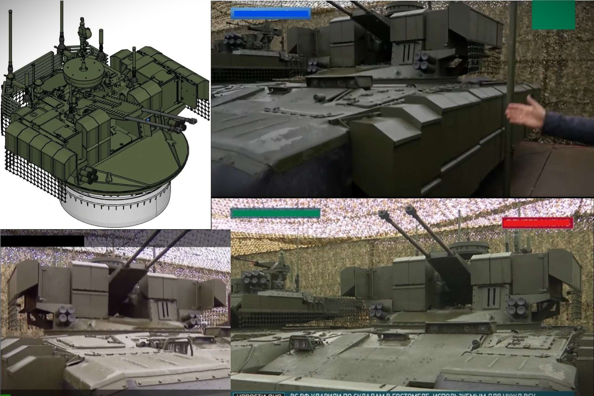 Xe chiến đấu không người lái nền T-72B3M với mô-đun chiến đấu kiểu BMPT trong diễn tập Tsentr-2026