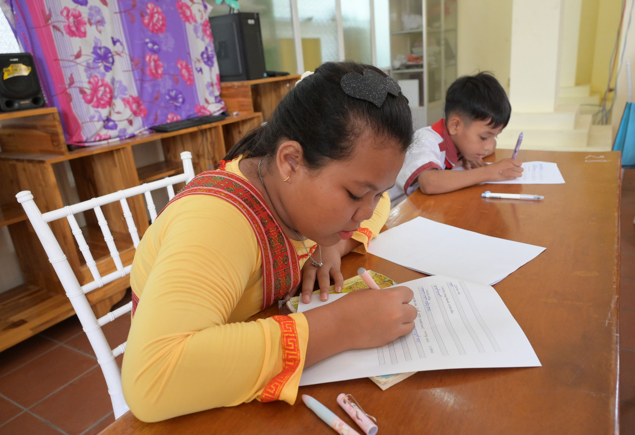 Các em tập trung làm bài thi