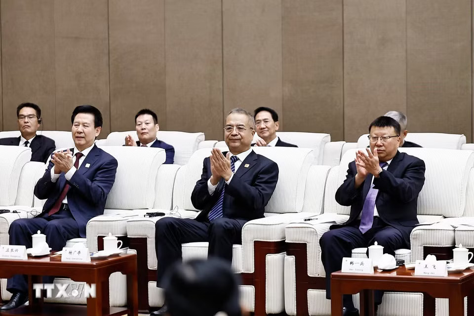 Đại biểu dự cuộc tiếp. (Ảnh: Doãn Tấn/TTXVN)
