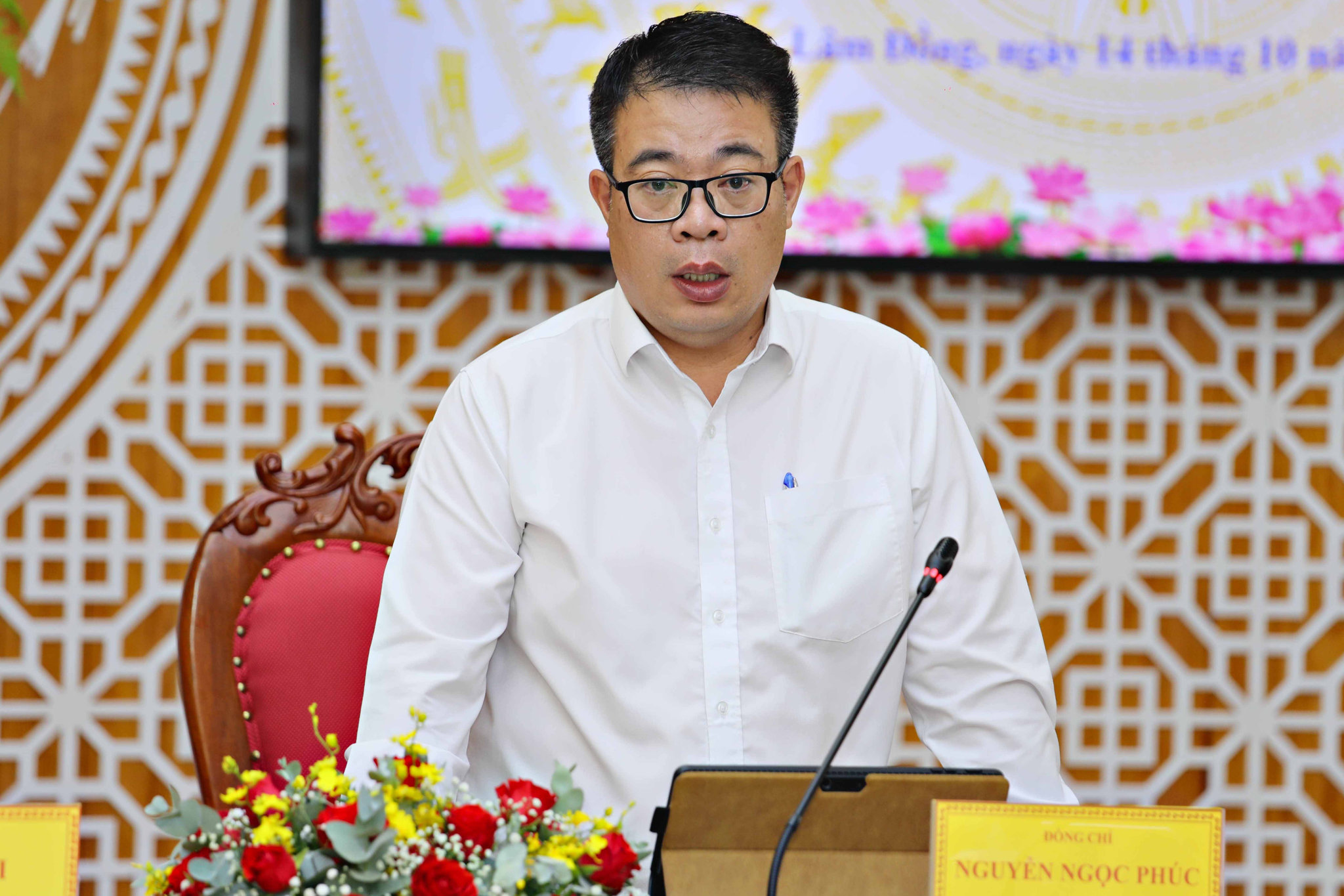 Tỉnh uỷ viên, Phó Chủ tịch UBND tỉnh Nguyễn Ngọc Phúc yêu cầu Sở Khoa học và Công nghệ tập trung triển khai các đề tài khoa học công nghệ gắn với nhu cầu thực tiễn, cấp bách của địa phương