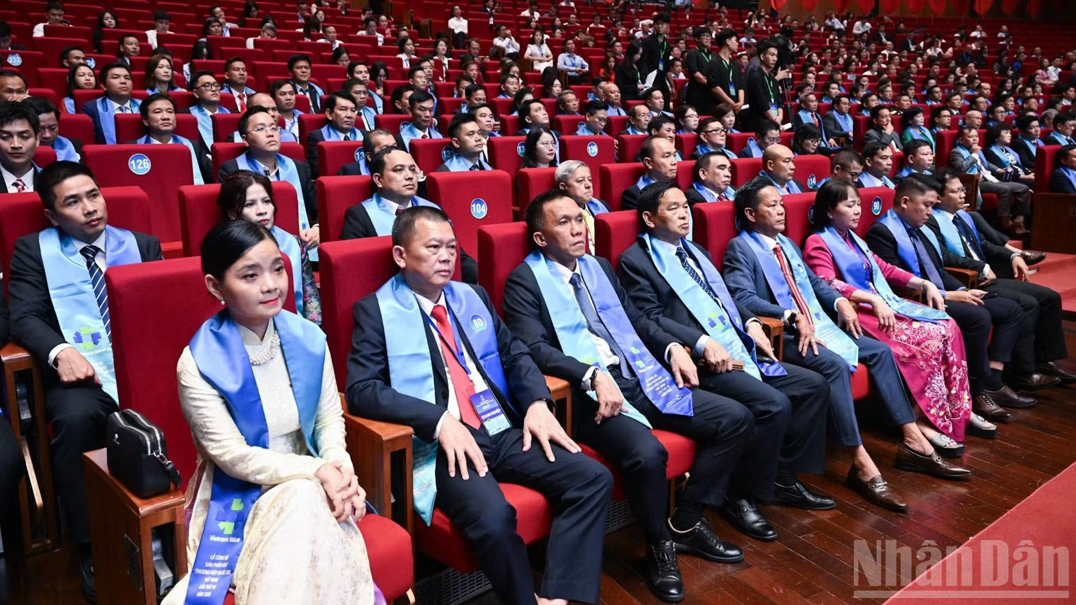 Các doanh nghiệp đạt Thương hiệu quốc gia năm 2026 tham dự Lễ công bố. (Ảnh: TRẦN HẢI) ndo_br_c4-8292.jpg
