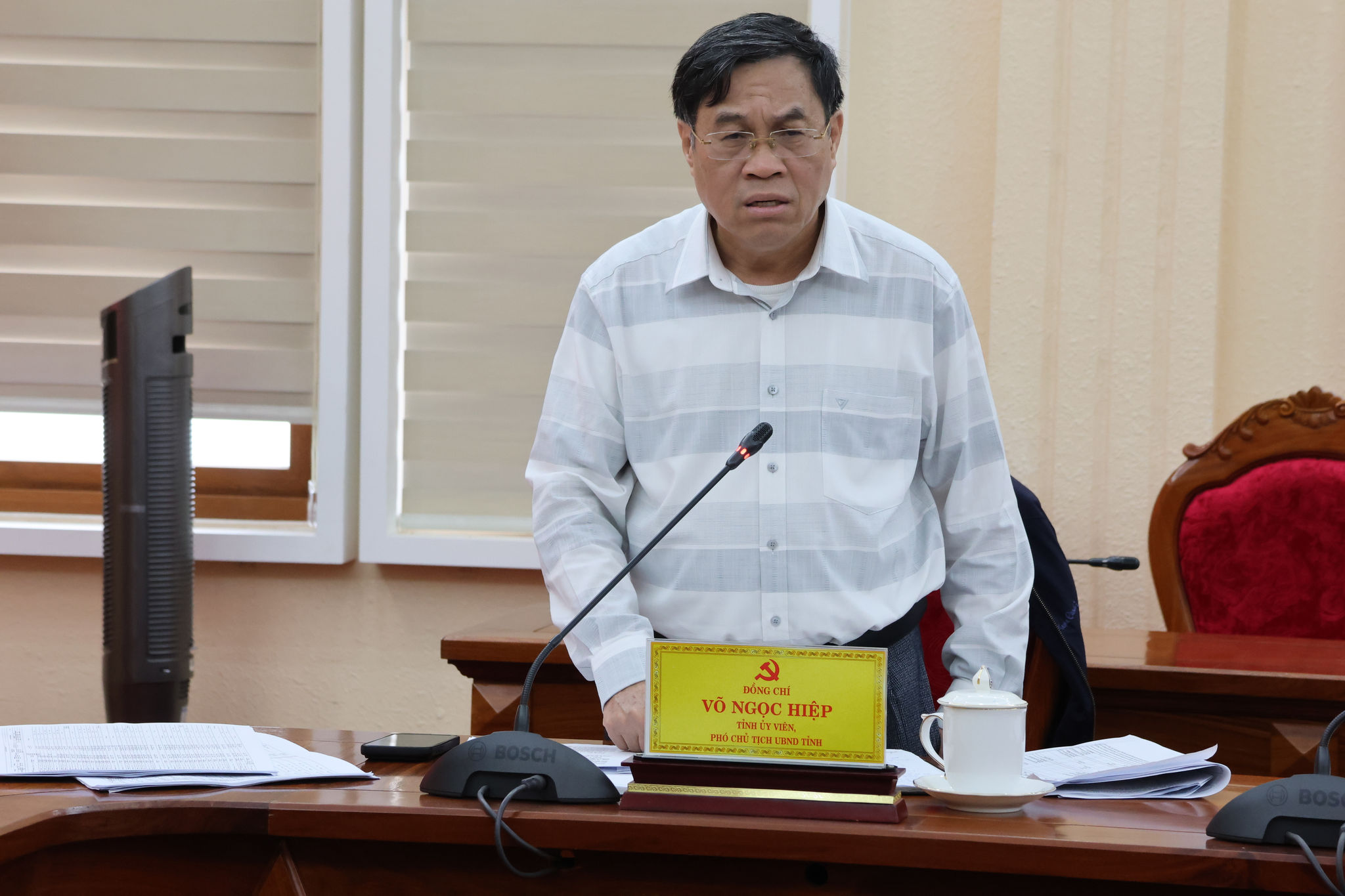 Phó Chủ tịch UBND tỉnh Võ Ngọc Hiệp phát biểu chỉ đạo 